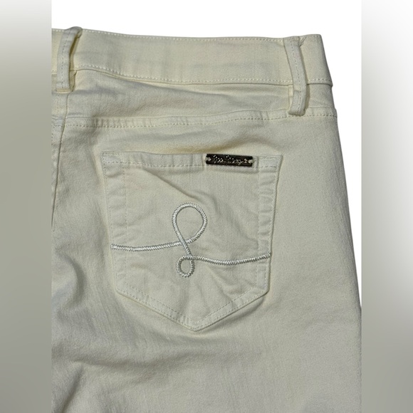Lilly Pulitzer Straight Leg Jeans in Pale Yellow Size 8 - Picture 7 of 10